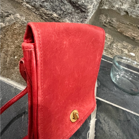 Coach 9620 vintage red leather pouch purse - Picture 10 of 12